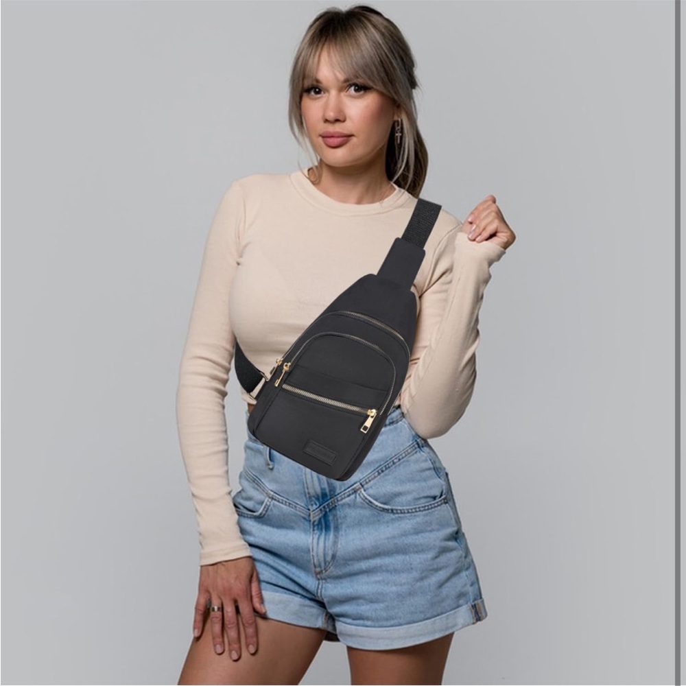 Crossbody black sling bag - Picture 2 of 8